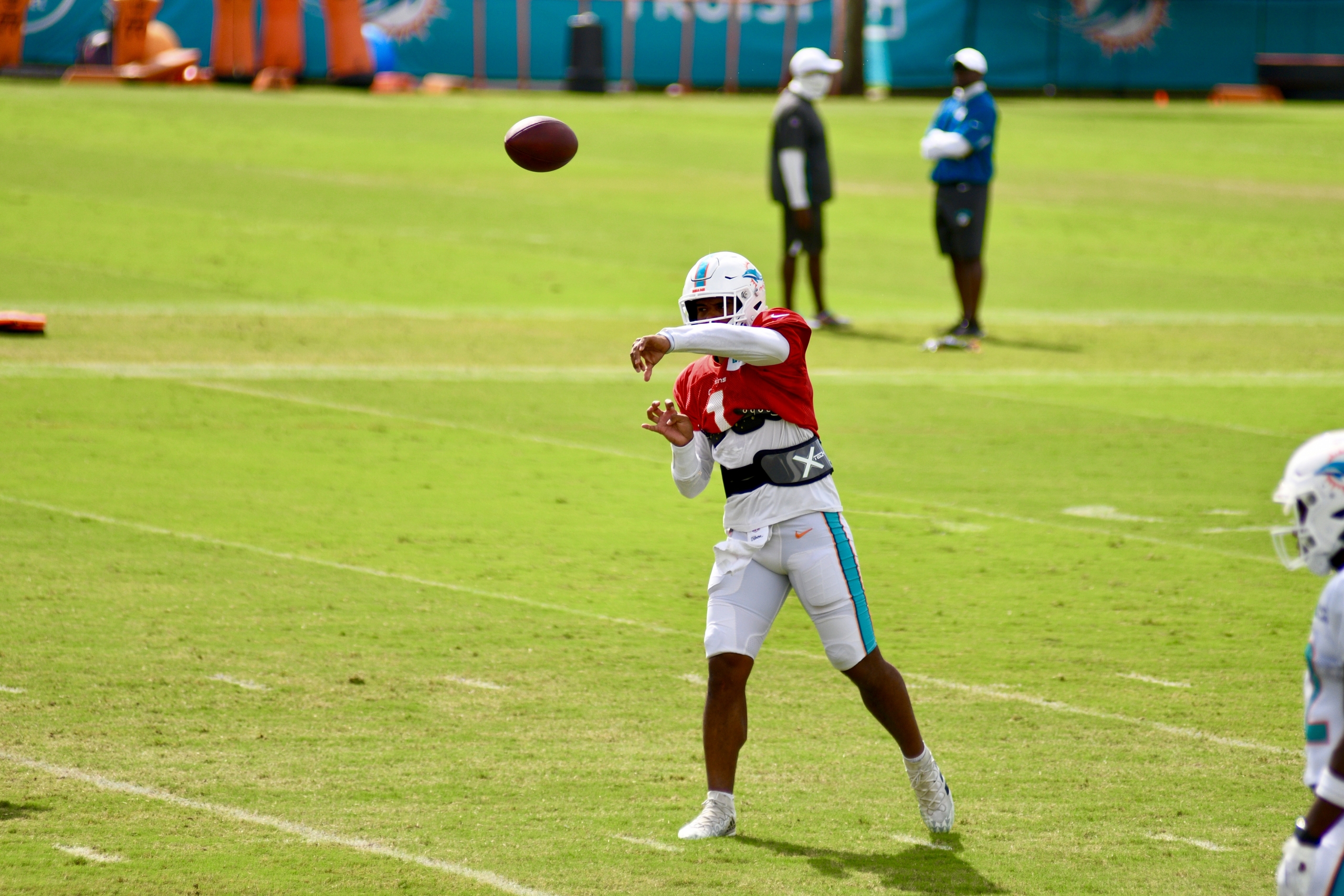 Heated Dolphins coach Brian Flores held back from brawl after ugly Bengals  hit on Jakeem Grant