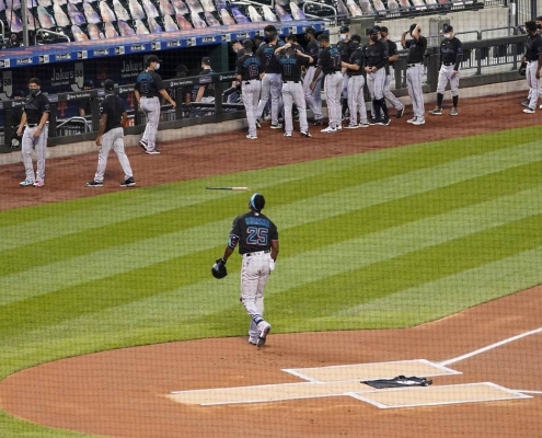 Marlins walk off