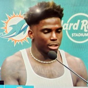 Tyreek Hill discusses being handcuffed by police before helping lead the Miami Dolphins to a comeback win against the Jaguars.